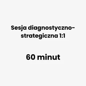Sesja diagnostyczno-strategiczna 1:1 (60 minut)